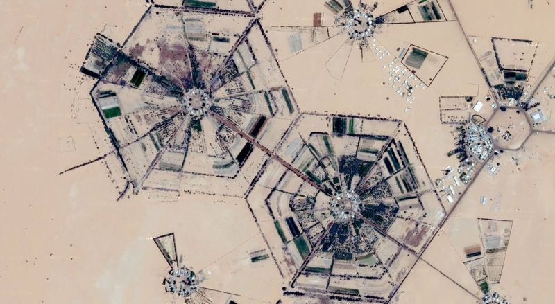 Illustration for article titled Satellite Images of Agricultural Fields Make the Earth Look 8-Bit